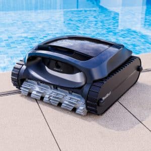 Kabelloser 3-in-1 Poolroboter Beatbot Aquasense 2 für die vollautomatische Reinigung von Boden, Wänden und Wasserlinie.
