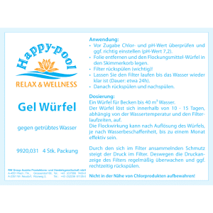 Alternative view of FLOCK GEL WÜRFEL 4 Stück