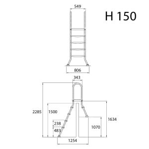Alternative view of Hochbeckenleiter 5+1