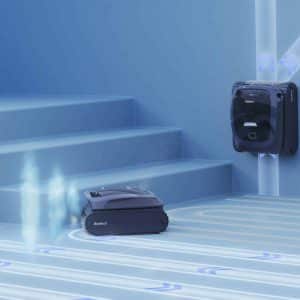 Kabelloser 3-in-1 Poolroboter Beatbot Aquasense 2 für die vollautomatische Reinigung von Boden, Wänden und Wasserlinie.